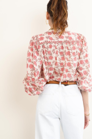 Maison Hotel :  Blouse with print Mary | pink - img9