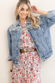 Maison Hotel :  Denim jacket with embroidery Loretta | blue - img7