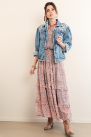 Maison Hotel :  Denim jacket with embroidery Loretta | blue - img10