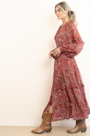 Maison Hotel |  Maxi dress with print Paquita | red | Picture 7