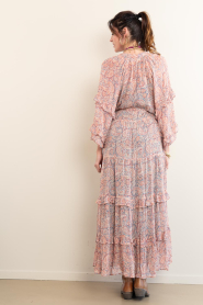Maison Hotel :  Maxi dress with print Paquita | pink - img7