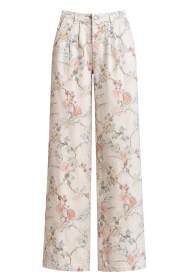 Maison Hotel |  Pants with print Lirio | pink | Picture 1