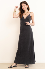 Speezys :  Terry maxi dress Mara | black - img3