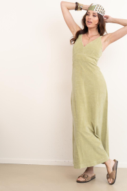 Speezys |  Terry maxi dress Mara | green | Picture 5