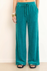 Speezys |  Terry wide leg pants Mel | blue | Picture 4