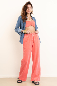 Speezys |  Terry wide leg pants Mel | pink | Picture 2