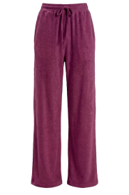 Speezys |  Terry wide leg pants Mel | burgundy