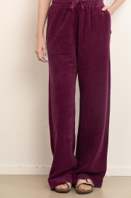 Speezys |  Terry wide leg pants Mel | burgundy | Picture 4