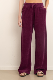 Speezys |  Terry wide leg pants Mel | burgundy | Picture 5