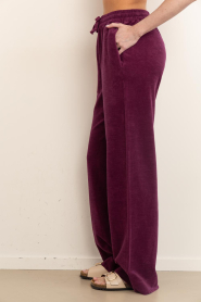 Speezys |  Terry wide leg pants Mel | burgundy | Picture 6