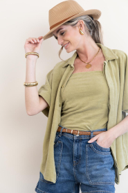 Speezys :  Terry strapless top Jet | green - img2