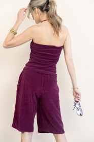 Speezys |  Terry strapless top Jet | burgundy | Picture 6