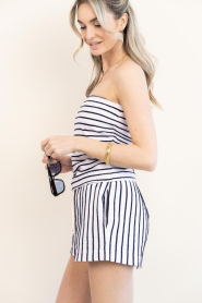 Speezys |  Striped terry short Ada | blue | Picture 6