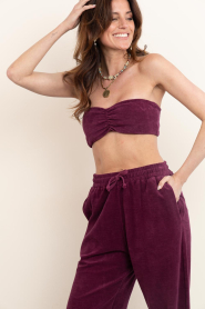 Speezys |  Terry bandeau top Jill | burgundy | Picture 5