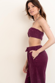 Speezys |  Terry bandeau top Jill | burgundy | Picture 7