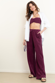 Speezys |  Terry bandeau top Jill | burgundy | Picture 3
