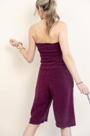 Speezys |  Terry bermuda short Classic | burgundy | Picture 6
