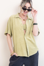 Speezys |  Terry blouse Stine | green | Picture 2