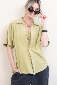 Speezys |  Terry blouse Stine | green | Picture 4