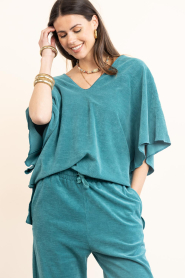 Speezys |  Terry kaftan top Fenne | blue | Picture 4