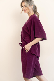 Speezys |  Terry kaftan top Fenne | burgundy | Picture 5
