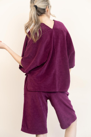Speezys |  Terry kaftan top Fenne | burgundy | Picture 6