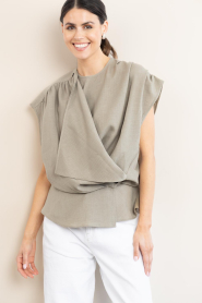 IRO |  Wrap top Scilla | green | Picture 2