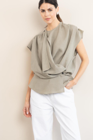 IRO |  Wrap top Scilla | green | Picture 4