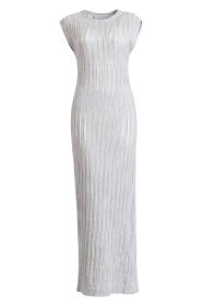 IRO |  Maxi dress with mesh lines Urielle | grey | Picture 1