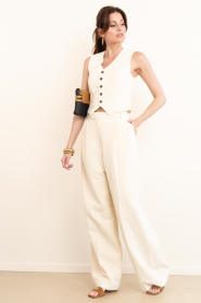 IRO |  Wide leg trousers Hayda | beige | Picture 3