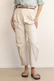 IRO |  High waist pants Jadou | beige | Picture 5