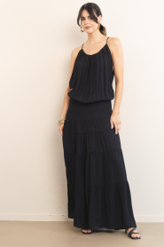 IRO |  Loose fitted maxi dress Island | black | Picture 4