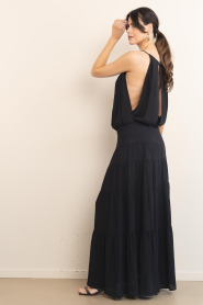 IRO |  Loose fitted maxi dress Island | black | Picture 6