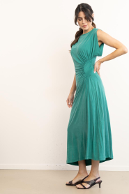 IRO |  Cupro maxi dress Eoane | green | Picture 7
