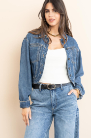 IRO |  Denim cropped jacket Jaky | blue | Picture 6