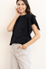 IRO |  Smocked top Amoria | black | Picture 4