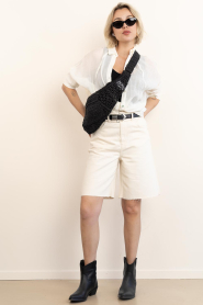 IRO |  Raffia bag Laura | black | Picture 3