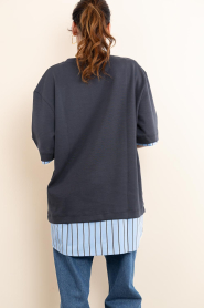 March23 :  Sweater mini dress Secret | dark blue - img9