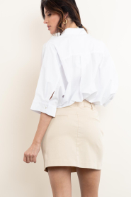 March23 :  Poplin mini dress Pulse | beige - img6