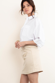 March23 :  Poplin mini dress Pulse | beige - img5