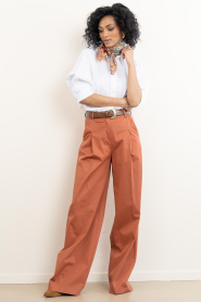 March23 |  Poplin trousers Edith | red | Picture 5