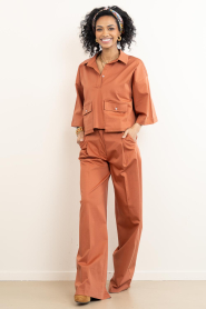 March23 |  Poplin trousers Edith | red | Picture 3
