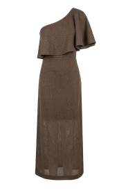 March23 |  Asymmetrical dress breeze | Brown | Picture 1