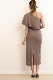March23 |  Asymmetrical dress breeze | Brown | Picture 7
