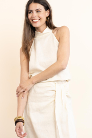 March23 |  Linen halter top Mystique | natural | Picture 2