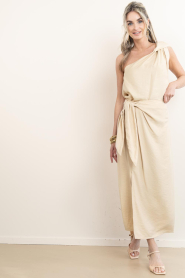 March23 |  Viscose blend maxi-skirt Luminous | natural  | Picture 3