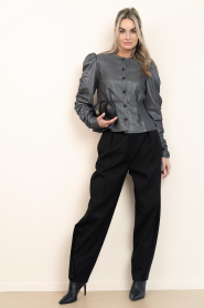 Est'Seven |  Lurex top Kanza | grey | Picture 3