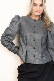 Est'Seven |  Lurex top Kanza | grey | Picture 6