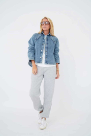 Est'Seven :  Denim jacket/blouse Lyon | blue - img4