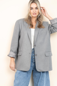 Est'Seven |  Luxe oversized blazer Aisha | grey | Picture 2